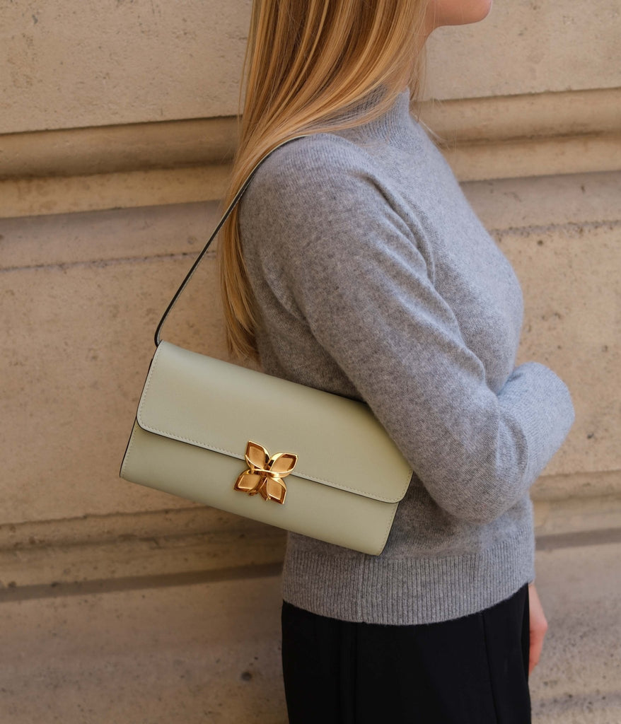 Hortensia Clutch | Vert d'Eau - Fleuron Paris
